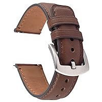 Fullmosa Watch Bands,18mm 19mm 20mm 22mm 24mm Quick Release Leather Watch Band Strap - Burnished Leather Watch Band Vintage Wristband