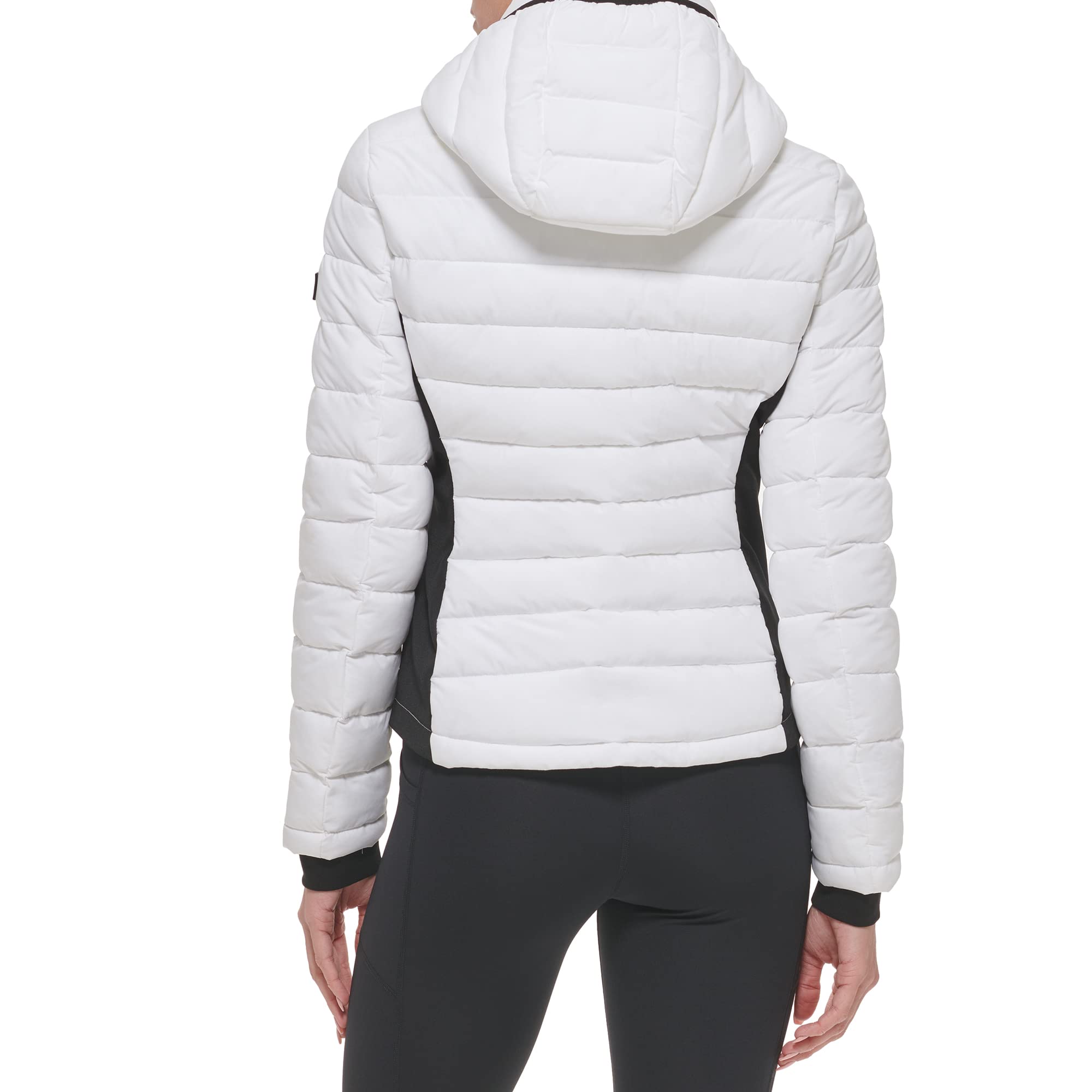 Calvin Klein Women's Water Resistant Casual Lightweight Scuba Side Panels Jacket