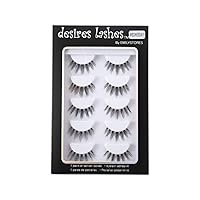 Natural Strip Eyelashes Multipack 5Pairs Per Kits, 03Wednesday