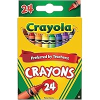 1 pack Crayons, Classic Colors, Crayons For Kids, School Crayons, Assorted Colors - 24 Crayons Per Box - 1 Box