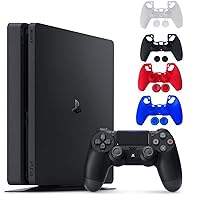 Sony Console Playstation 4-2TB Slim Edition Jet Black - PS4 with 1 DualShock Wireless Controller - Family Holiday Gaming