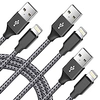 PIPIKA Lightning Cable 10FT iPad Mini 2-Pack iPad iPod iPhone Charger Apple MFi Certified Cord USB Fast Charging Cable with Braided Nylon Compatible with iPhone 13/12/11 Pro Max/XS/X/8/7/6S/5S 