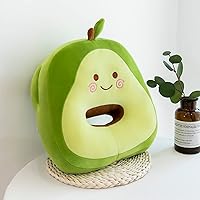 Avocado Plush Stuffed Cute Napping Toy Pillow for Kids Girls, Kawaii Toys Throw Pillow Doll Gift for Girlfriend, Office Neck Pillow for Cervical Pain Relief