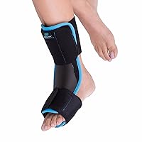 DonJoy DA161FB01-BLK-S/M Plantar Fasciitis Night Splint, Rigid Support for Maximum Stretch, Pain Relief, Achilles Tendonitis, Lightweight