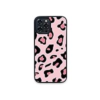 DOUPLE.T Cases for IP All Models Pink Leopard Print - Shock Resistant Bezel, Not Dirty, Increases Grip When Holding (IP Xr)