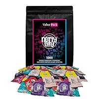 NottyBoy Fantasy Flavor Value Pack Extra Ribbed, Contoured, Dotted, Thin Feel, Climax Delay, Strawberry, Bubblegum, Banana, Chocolate Condom