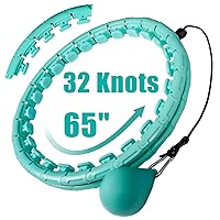 OurStarry 32 Knots Weighted Workout Hoop Plus Size, Smart Waist Exercise Hoop for Adults Weight Loss
