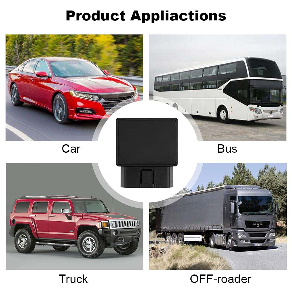 TKSTAR 4G GPS Tracker for Vehicles OBDII Car GPS Tracker Real Time Anti Theft Tracking Device for Vehicles, Cars, Truck, Bus, Off-Roader-4G TK816