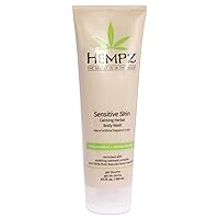 Hempz Sensitive Skin Herbal Body Wash,White Pearl , 8.5 Fluid Ounce