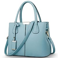 Women's Top-handle Cross Body Handbag Middle Size Purse Durable Leather Tote Bag
