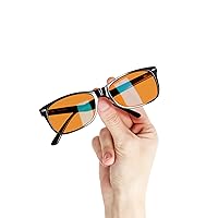  Orange Blue Light Blocking Glasses for Women & Men - Reading  Sleep & Migraine Glasses - Engineered 99.5% Amber Blue Light Glasses for  Computer Eye Strain Eye Fatigue - Blue Blockers