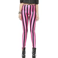 QZUnique Leggings for Women, Halloween Full-Length Printed Legging Footless Elastic Yoga Pants, Regular and Plus Size