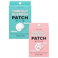 I DEW CARE Hydrocolloid Acne Pimple Patch - Timeout Blemish Happy Paws + Hydrocolloid Acne Pimple Patch - Timeout Blemish Dark Spot Bundle