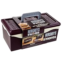 Hershey's S'mores Caddy | For S'mores on the Go | Store All the Essentials for Making S'mores | Perfect for Camping, Picnics, and Tailgating | Removable Tray and Carrying Handle | 00262HSY