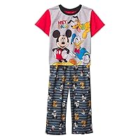 Disney Boys' Lightyear | Mickey Mouse | The Nightmare Before Christmas | Toys Story 4 2-Piece Loose-fit Pajamas Set