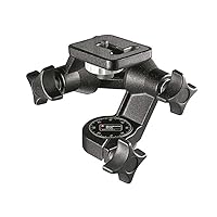 Manfrotto 3D Junior Tripod Head, for Camera Tripods, Fluid Ball Head, Camera Stabilizer, Photography Accessories for Content Creation