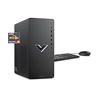 HP 2023 Victus 15L Gaming Desktop PC, AMD 6-Core Ryzen 5600G Processor (Up to 4.4 GHz), 32GB RAM, 1TB NVMe + 1TB HDD, AMD Radeon RX6400, Mouse and Keyboard, Win 11 Home, Mica Silver