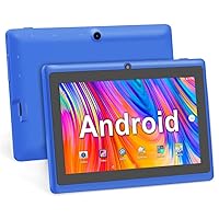 Haehne 7 Inch Tablet PC, Android 5.0 Quad Core A33, 1GB RAM 8GB ROM, Dual Cameras, Capacitive Touch Screen, Bluetooth, WiFi,Blue