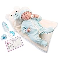 JC Toys - La Newborn Nursery | 8 Piece Bunting Soft Body Baby Doll Gift Set | 15.5