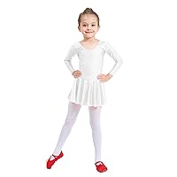 Girls' Spandex Long Sleeve Ballet Dress Toddler Dance Leotard