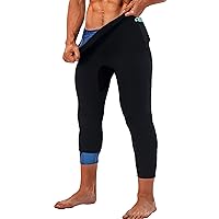 Sauna Sweat Short Pants for Men Hot Thermo Sauna Leggings Compression Hight Waist Pants Workout Body Shaper Sauna Suit