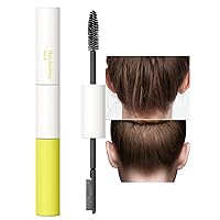 BestLand Double Head Hair Finishing Stick, Hair Mascara Brush Head and Comb Shaped Head for Flyaway, Refreshing Not Greasy Flyaway Hair Tamer Stick Gel Hair Wax Stick Fixing Bangs Stereotypes Cream