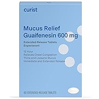 Curist Guaifenesin Mucus Relief 600 mg - 60 Count Extended Release Tablets - Reduce Mucus Clear Congestion (60 Count Tablet)