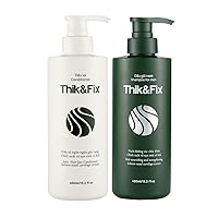 Hair Growth Shampoo and Conditioner for Men, Shampoo and Conditioner for Thinning Hair, Volumizing and Thickening Treatment for Men, Support Hair Growth, Hair Strengthening
