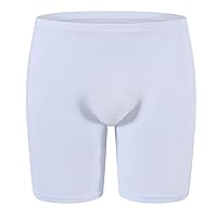 Andongnywell Men's boxer shorts one-piece ice silk boxer transparent sexy panties Knickers underpants