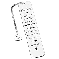 Boss Lady Appreciation Christian Gifts for Women Boss Lady Her Boss Day Thank You Gifts Christmas Birthday Gifts for Catholic Boss lady Mentor Leader Manager Coworker Bookmark Retirement Farewell Gift