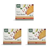 365 by Whole Foods Market, Organic Yellow Taco Shells, 5.5 Ounce (Pack of 3)