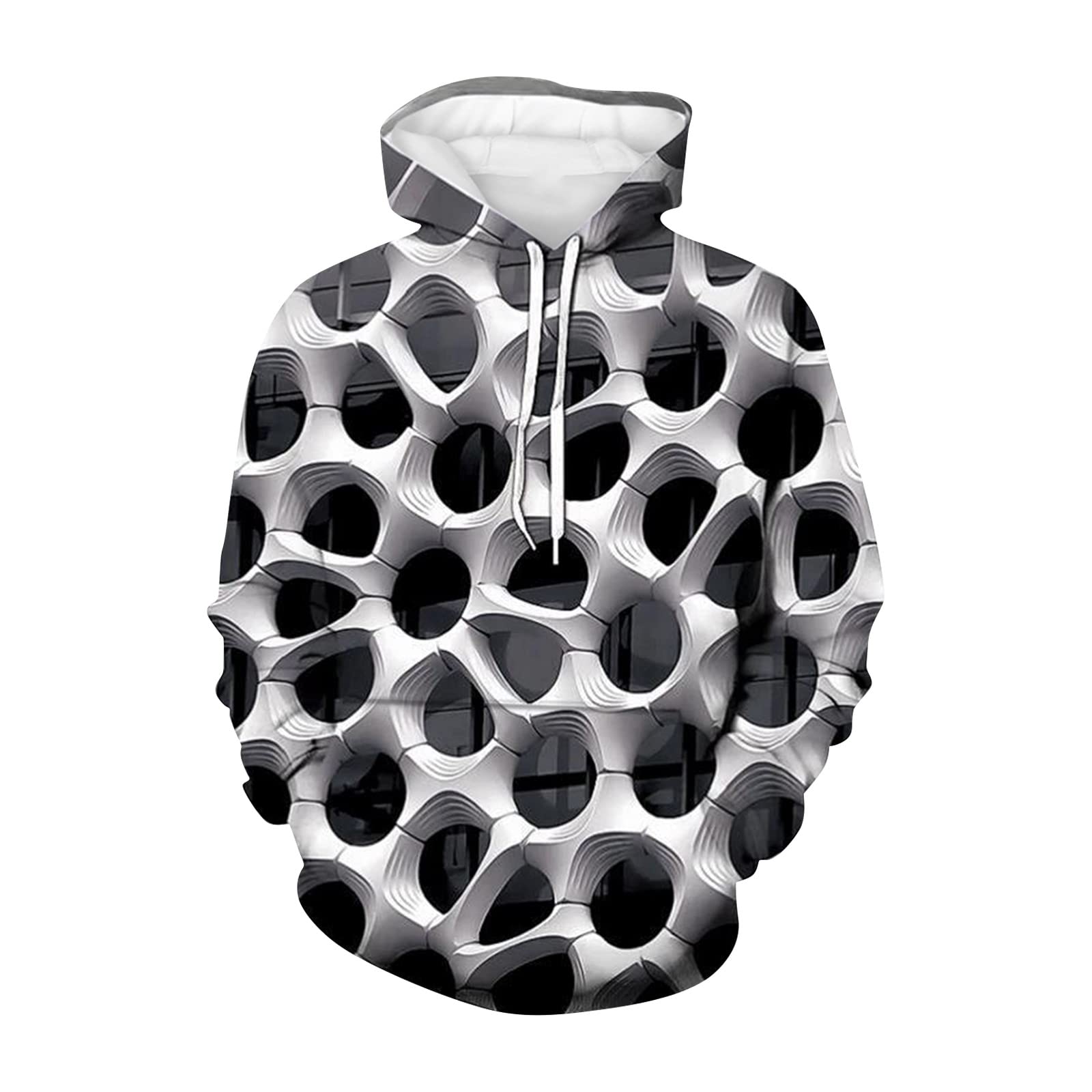 Buy Mens Hoodies Graphic 3D Sweater Vortex Print Long Sleeve Hoodie Men's  Sportswear Trendy Hoodie