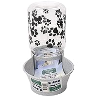 Lixit Reversable Water or Dry Food Feeders for Cats and Dogs (Small, Granite)
