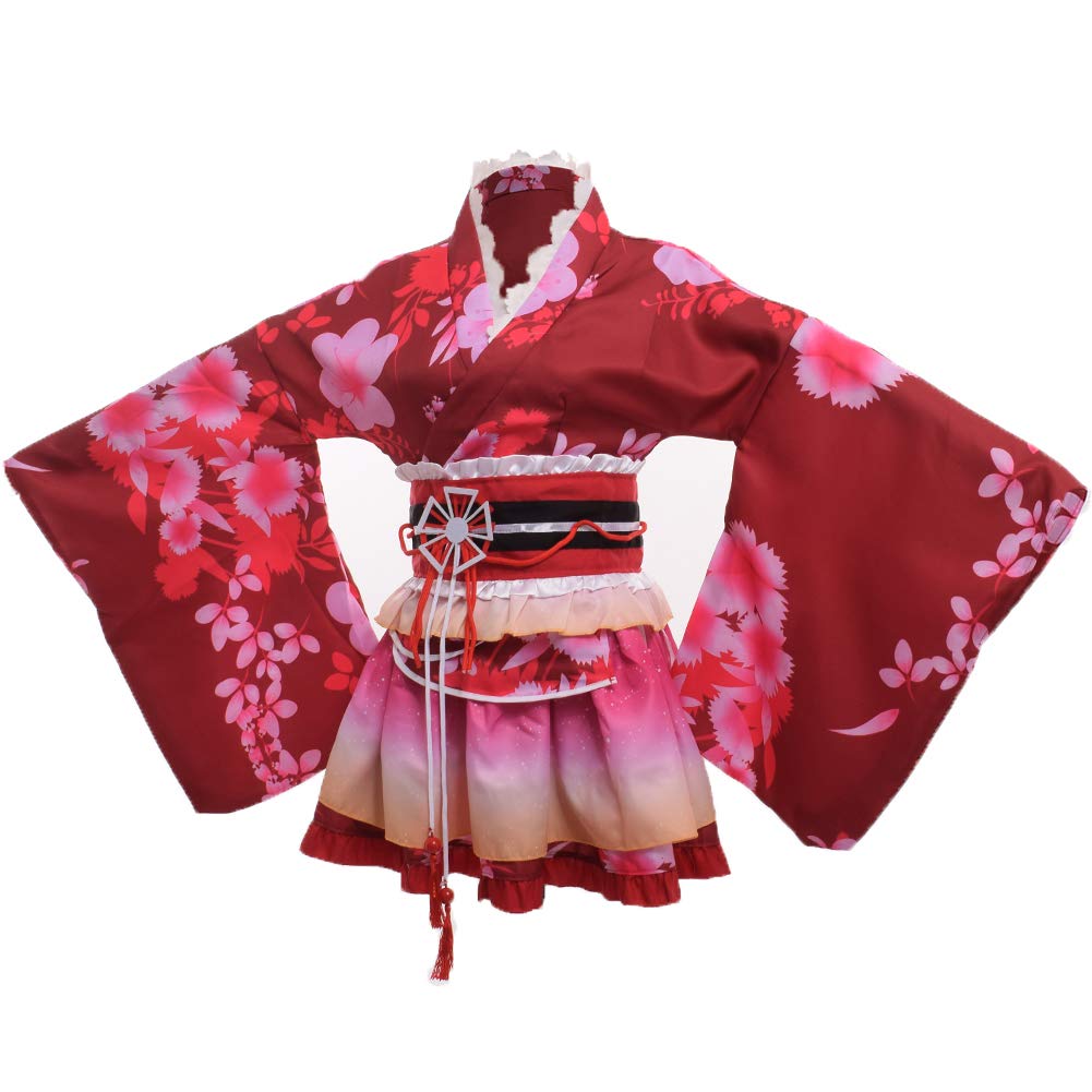Buy Japanese Kimono Japanese Anime Cosplay Lolita Flower Print Halloween  Dress For Women Girls at affordable prices — free shipping, real reviews  with photos — Joom