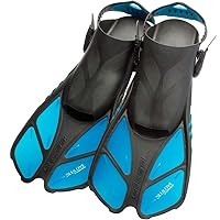 Cressi Adult Short Adjustable Swim Fins with UltraResistant Buckles, Very Light - Ideal for Traveling | Bonete: Designed in Italy