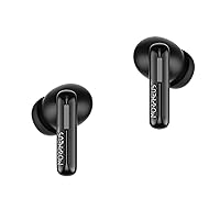 Morpheus 360 Nemesis ANC Wireless Noise Canceling Earbuds, Wind Noise Reduction, Bluetooth 5.3 Wireless Ear Buds, One Touch Media Control, Waterproof, with Recharging Case - Pure Black