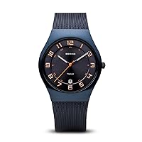 BERING Men Analog Quartz Classic Collection Watch with Stainless Steel Strap & Sapphire Crystal