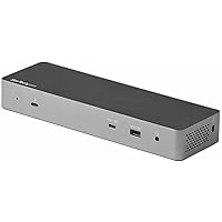 StarTech.com Thunderbolt 3 Dock W/USB-C Host Compatibility - Dual 4K 60Hz DisplayPort 1.4 or Dual HDMI 2.0 Monitors - Single 8K - TB3/USB-C Laptop Docking Station - 96W PD, 5xUSB 10Gbps (TB3CDK2DH)