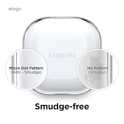  elago Clear Case Compatible with Samsung Galaxy Buds FE Case  (2023) / Galaxy Buds 2 Pro Case (2022) / Galaxy Buds 2 Case (2021) / Galaxy  Buds Pro Case (2021) / Galaxy Buds Live Case (2020) (Clear) : Electronics