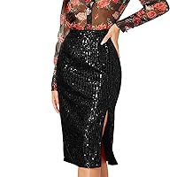 Floral Spring Dresses for Women 2024 Short, Women's Solid Color Sequins Fashion High Waist Slim Hip Casual Hal