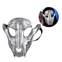 Halloween Mask Goat Skull Mask Animal Scary Mask Halloween Costume Party Mask Masquerade Costume for Halloween Cosplay Accessories