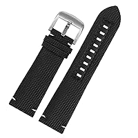 Canvas real leather watch strap for Mido m026.629/430 Ocean Star m042.430 navigator helmsman breathable nylon watchband 22m belt