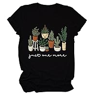 Funny Plant Lover Shirt Womens Trendy Summer Graphic Tees Cute Garden Gardener Gardening Casual Short Sleeve Tops