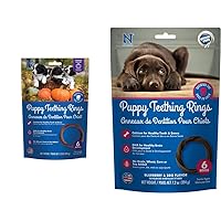 N-Bone Puppy Teething Rings Pumpkin and Blueberry & BBQ Flavors (6 Count)
