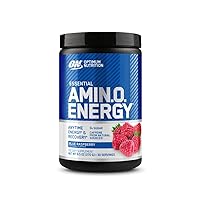 Amino Energy - Pre Workout with Green Tea, BCAA, Amino Acids, Keto Friendly, Green Coffee Extract, Energy Powder - Blue Raspberry, 30 Servings (Packaging May Vary)