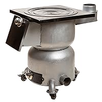 Portable Camping Stove Set, Detachable Wood Stove, Outdoor Hot Tent Wood Burning Stove, for 2 to 3 People Camping, Picnic, BBQ, Hunting, Cooking (Size : 53x40cm/20.8x15.7in)