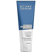 ACURE Wave & Curl Color Wellness Conditioner | 100% Vegan | Performance Driven Hair Care | Blue Tansy & Sunflower Seed Extract - Ultra-Conditioning For Wavy & Curly Color Treated Hair | 8 Fl Oz