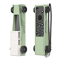 Silicone Samsung Remote Cover Compatible with Samsung 2023 TM2360E BN59-01432A TM2361E BN59-01439A Samsung Smart TV Remote Case Shockproof Washable Dustproof Anit-Lost with Lanyard (Green)