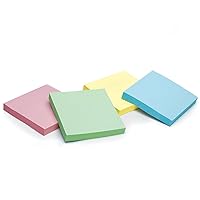 Redi-Tag Pop-Up Notes, 100 Sheet Pads, 3x3 Inches, Pastel Colors, 12 Pads/Pack, 1200 Total Sheets (23715)