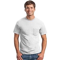 Gildan Men's Crewneck Pocket T-Shirt_White_XXX-Large (Pack of 12)